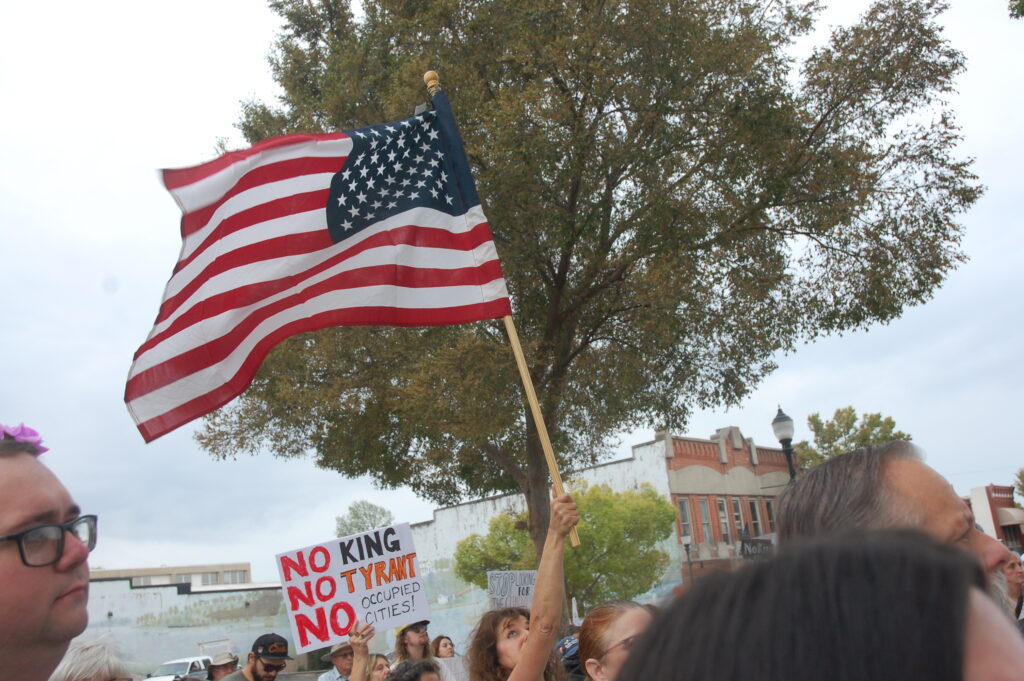 warrensburg gathering, woman with american flag, amelia herbert photo marketing